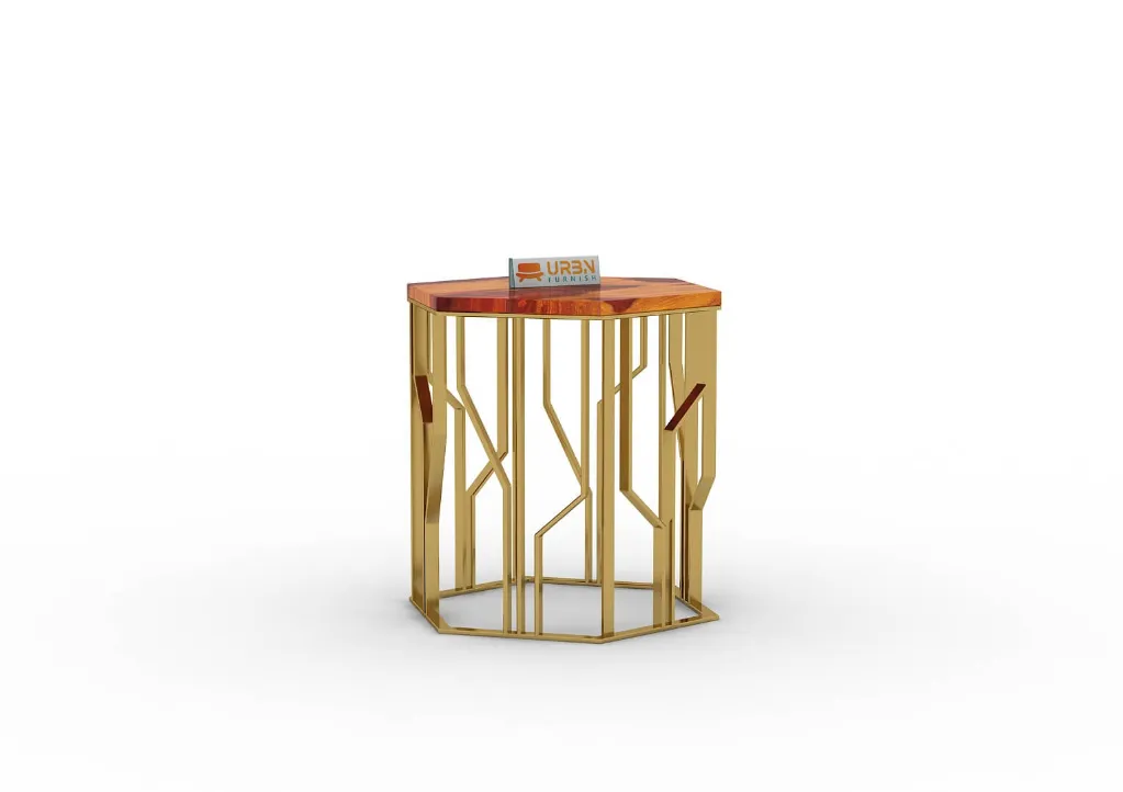 Luton Sofa Side Table (Honey)