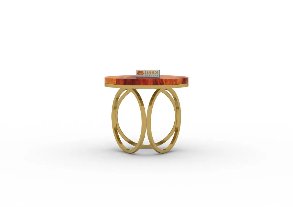 Ritzy Sofa Side Table (Honey)