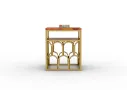 Peplum Sofa Side Table