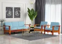 Morrison Wooden 3+1+1 Sofa Set
