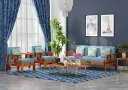 Beamish 3 Seater Wooden Sofa