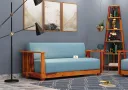 Olson 3 Seater Wooden Sofa