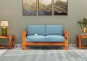 Carlotta 2 Seater Wooden Sofa
