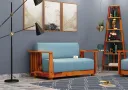 Olson 2 Seater Wooden Sofa