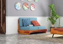 Finlauy 2 Seater Wooden Sofa
