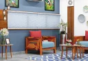 Stamford 1 Seater Wooden Sofa