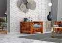 Bradford 1 Seater Wooden Sofa