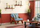 Smith 1 Seater Wooden Sofa