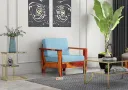 Morrison 1 Seater Wooden Sofa