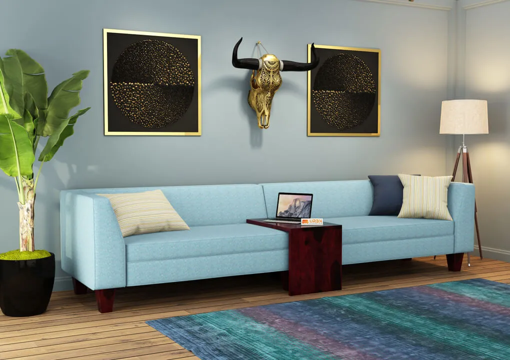 Verona Fabric Sofa Set (Blue)