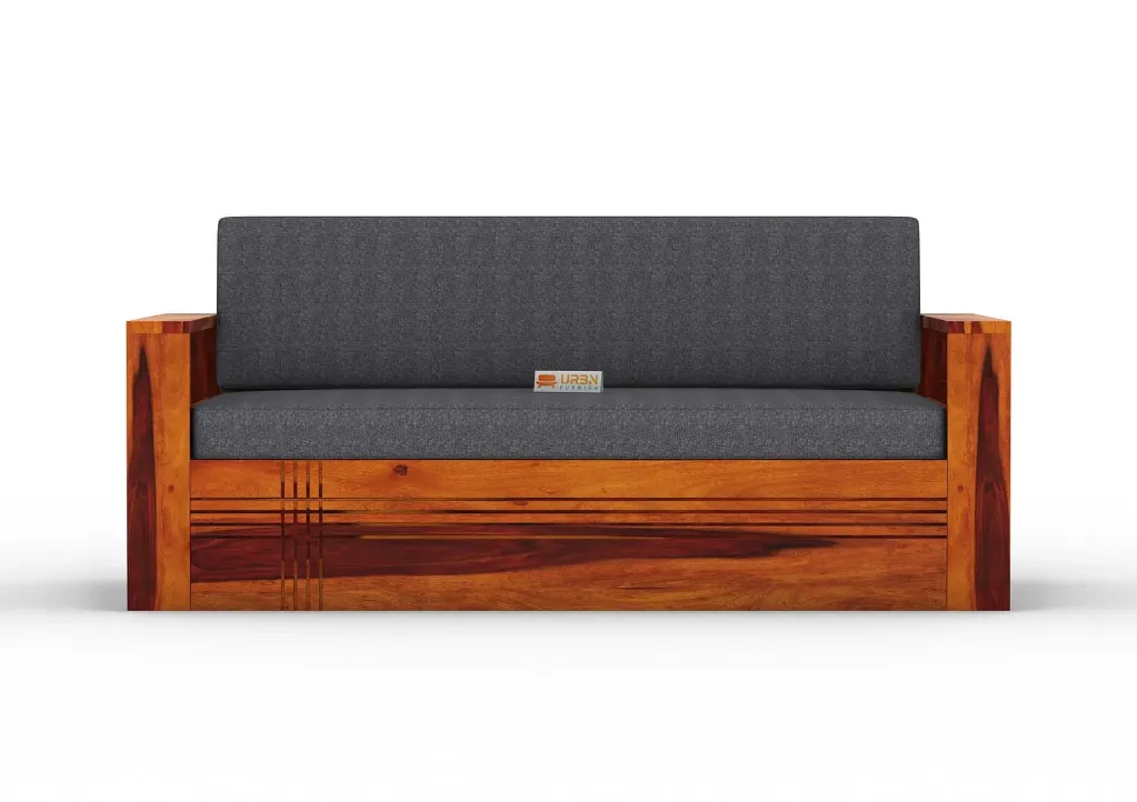 Payod Wooden Sofa Cum Bed (Red, Honey)