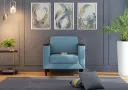 Amanta 1 Seater Upholstered Sofa