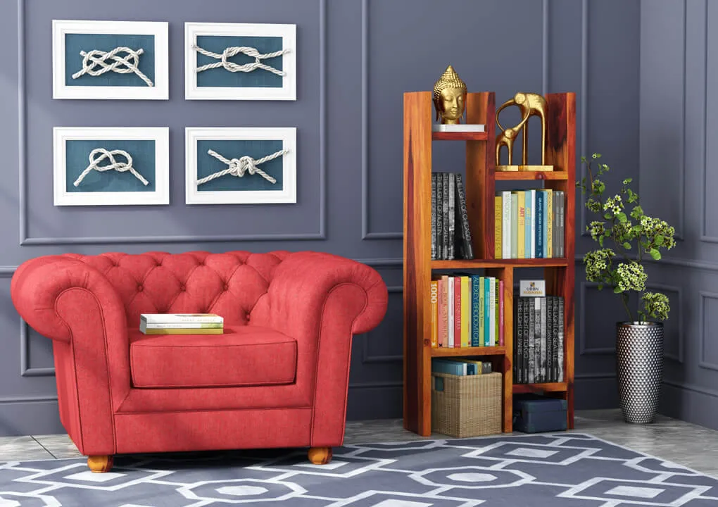 Benzara Bookshelf (Honey)
