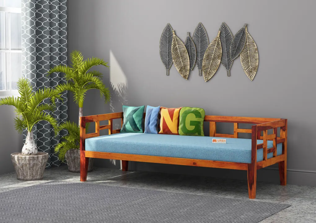 Travolta Checks Divan (Honey, Blue)