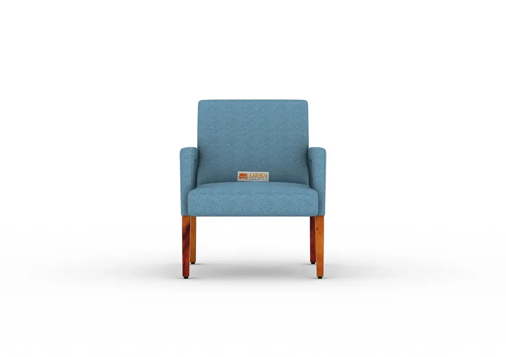 Crister Arm Chair with Cushion Arm (Blue, Honey)