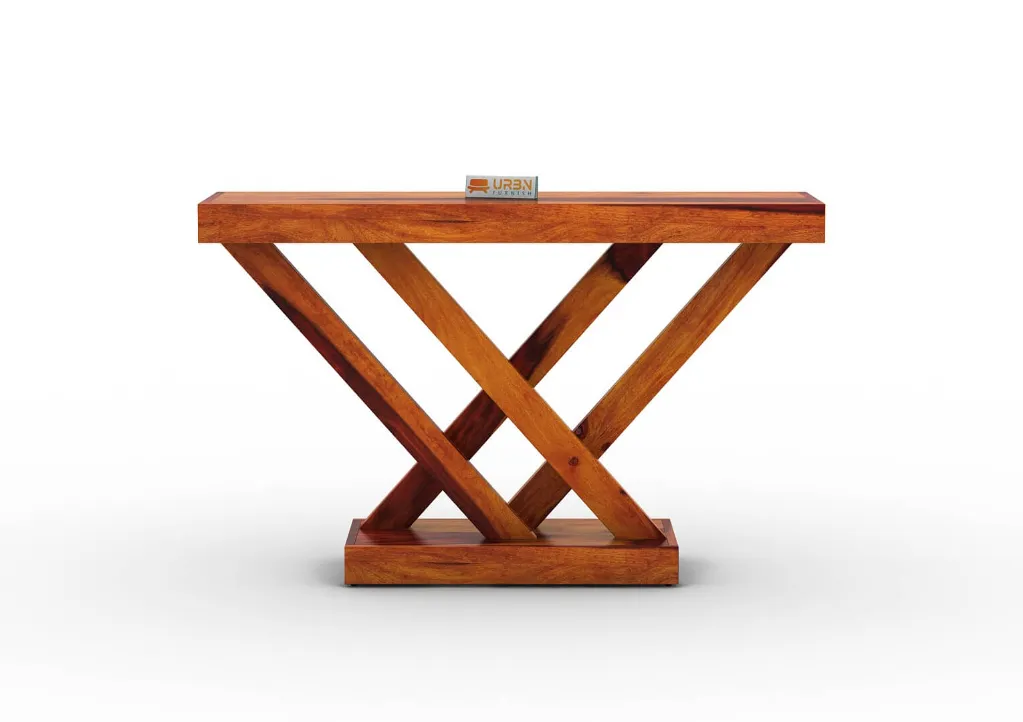 Benza W Console Table (Honey)