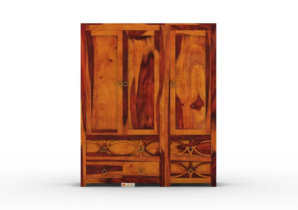 Feliz 3 Door Wardrobe (Honey)
