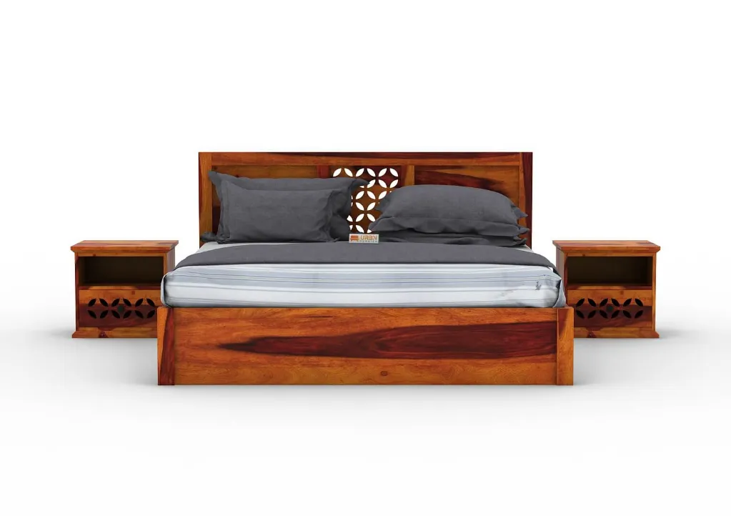 Muse Hydraulic Bed (Queen Size) (Honey)