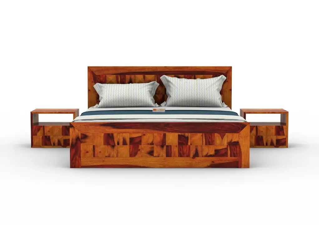 Inefable Bed With Drawer Storage (Queen Size) (Honey)