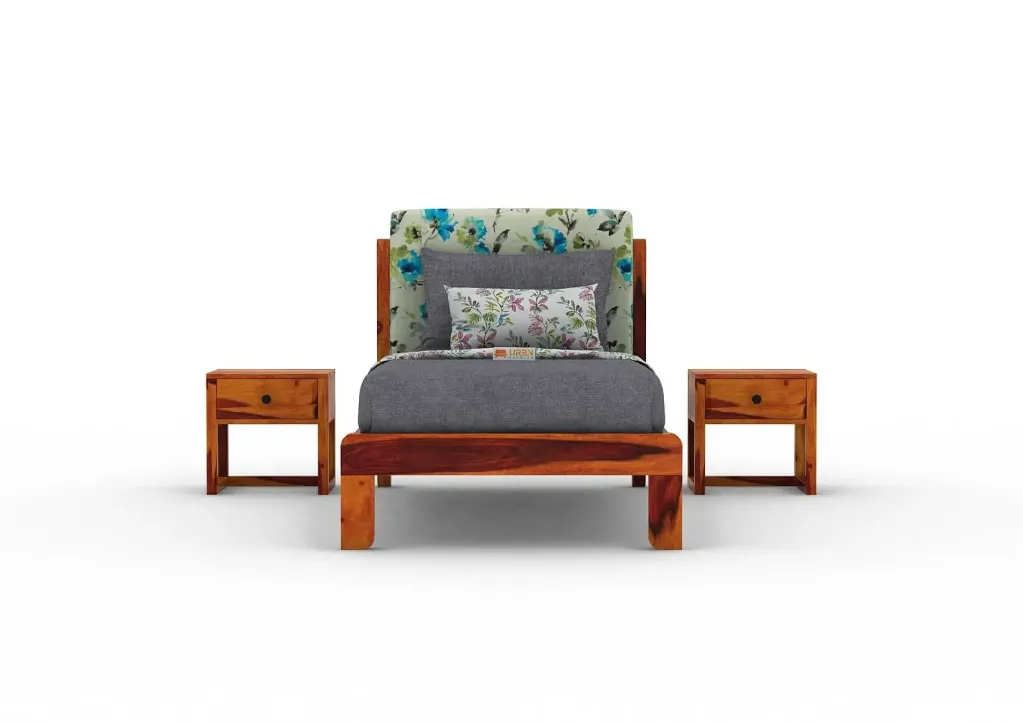 Dedalo Single Bed Without Storage (Honey)