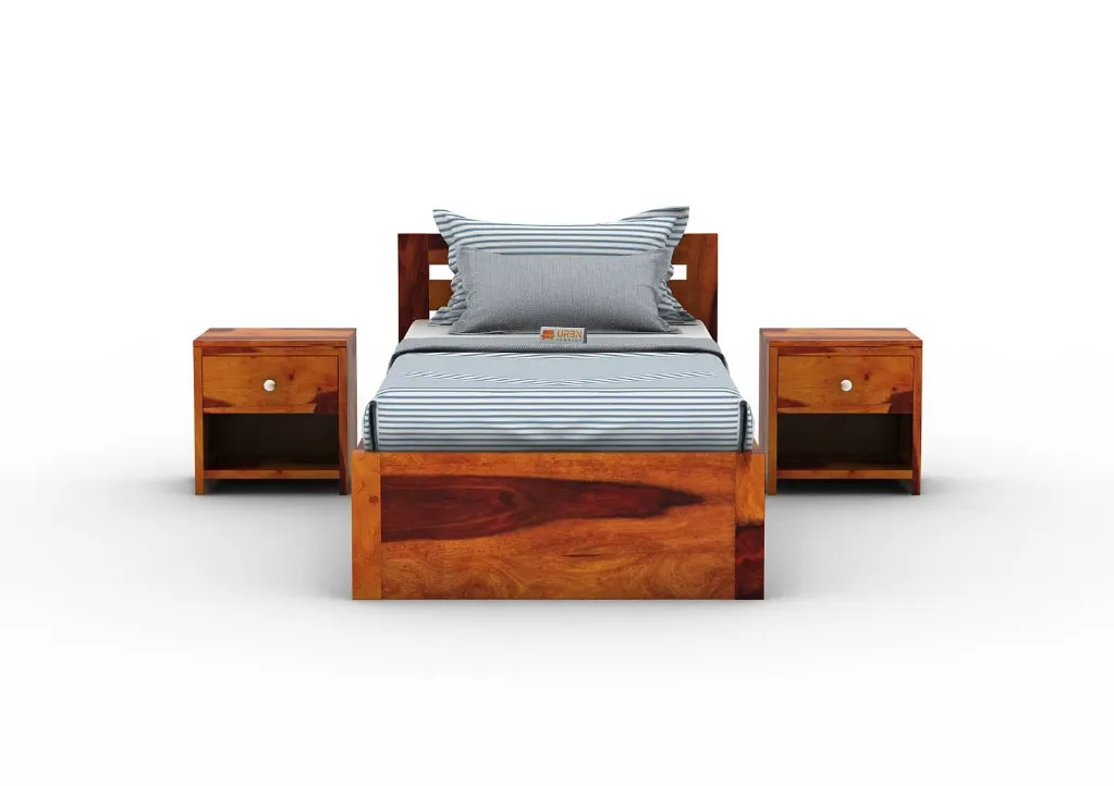 Fleek Single Bed With Storage (Honey)