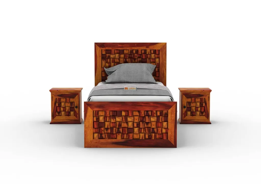 Maulan Single Bed Without Storage (Honey)