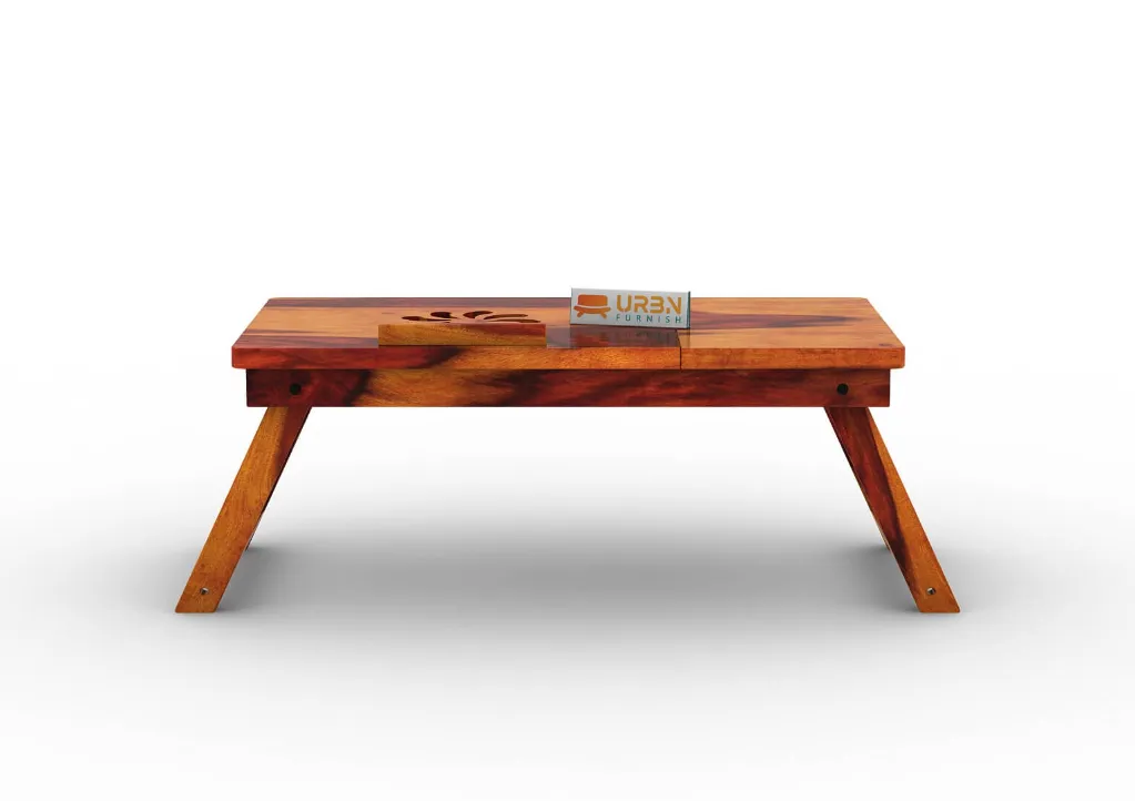 Fetish Laptop Table (Walnut Finish) (Honey)