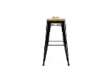 Knight Bar Stool Wooden Top