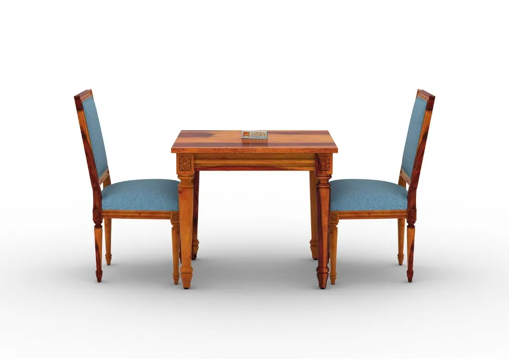 Carolina Dining Chair Set Of 2 (Honey, Blue)