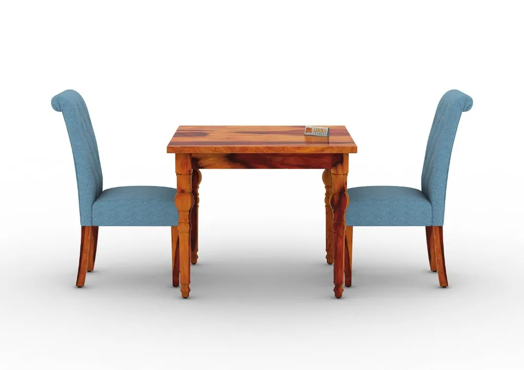 Shivami Dining Chair Set Of 2 (Honey, Blue)