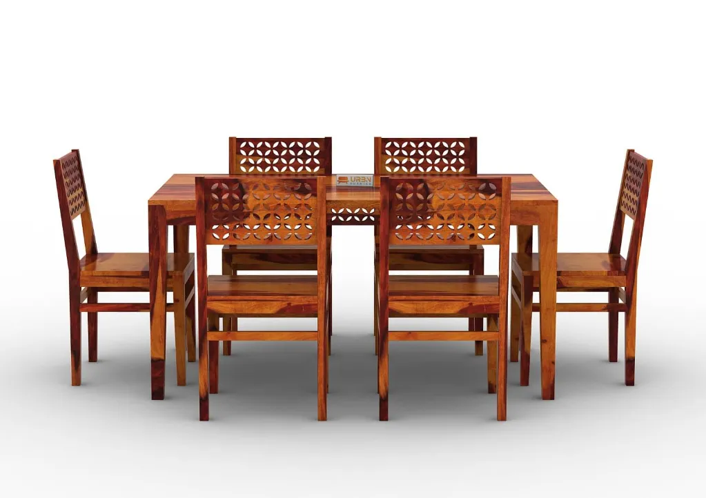 Muse 6 Seater Dining Set (Honey)